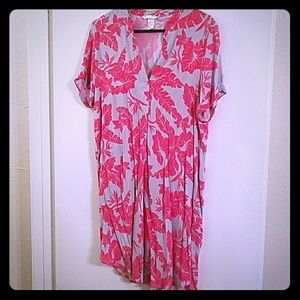 Pink & Gray shirt dress